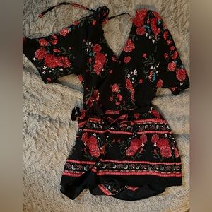 Cross Front Romper